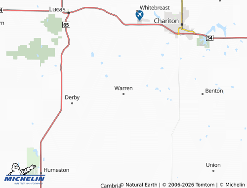 Mappa MICHELIN Warren - ViaMichelin