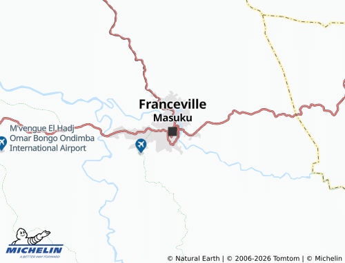 MICHELIN Masuku map - ViaMichelin