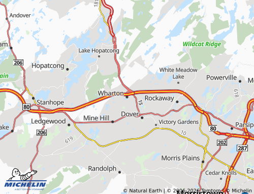 Mappa MICHELIN Wharton - ViaMichelin