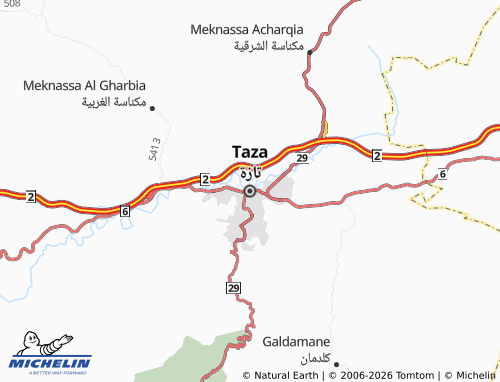 MICHELIN Thazah map - ViaMichelin