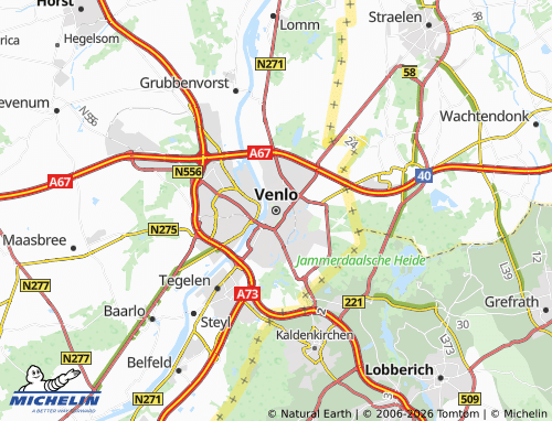 MICHELIN Venlo map - ViaMichelin