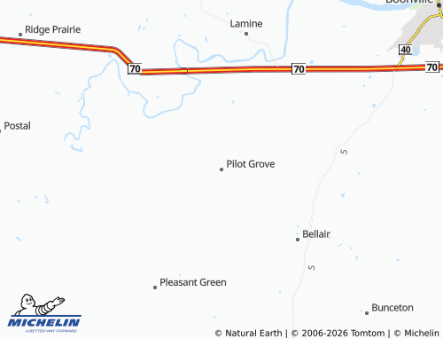Carte MICHELIN Pilot Grove - ViaMichelin