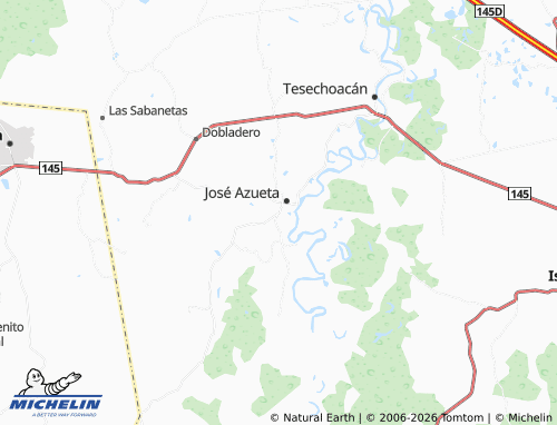 Mapa MICHELIN Nuevo Maguey - ViaMichelin