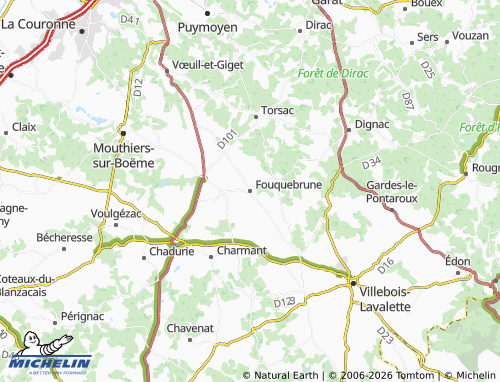 Mapa MICHELIN Fouquebrune - ViaMichelin