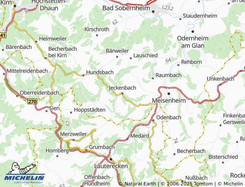 Carte MICHELIN Jeckenbach - ViaMichelin