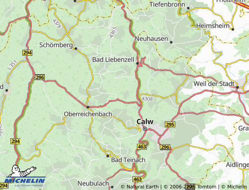 Carte MICHELIN Landesklinik Nordschwarzwald - ViaMichelin