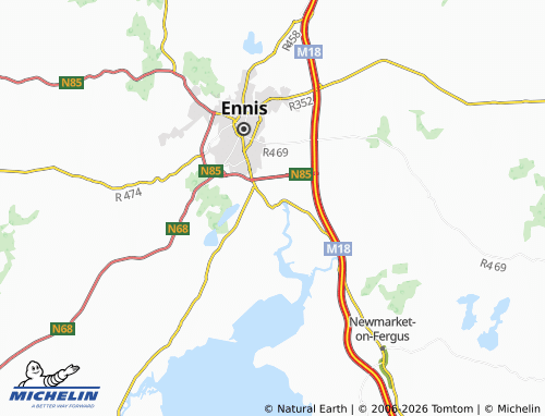 Mappa MICHELIN Clarecastle - ViaMichelin