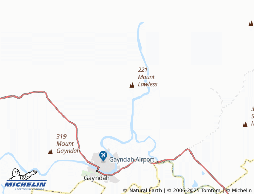 MICHELIN Mount Lawless map - ViaMichelin