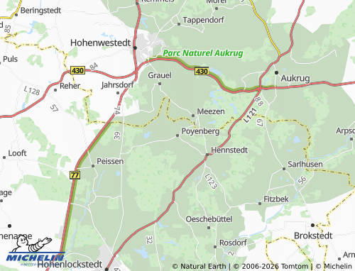 MICHELIN Poyenberg map - ViaMichelin