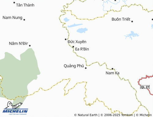 MICHELIN Đắk Nang map - ViaMichelin