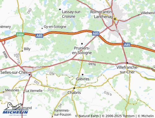 MICHELIN Noray map - ViaMichelin
