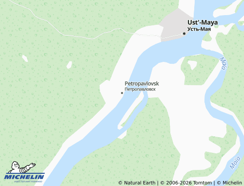 MICHELIN-Landkarte Petropavlovsk - ViaMichelin