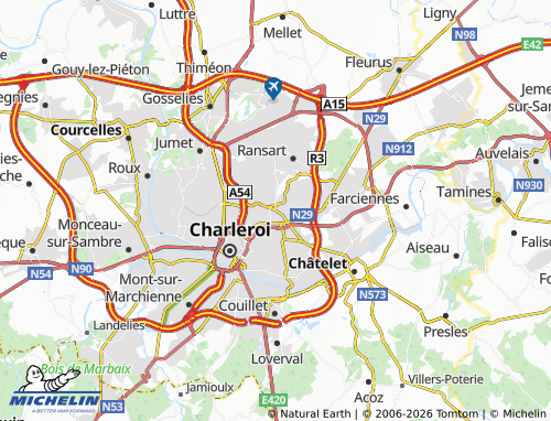 MICHELIN Gilly map - ViaMichelin