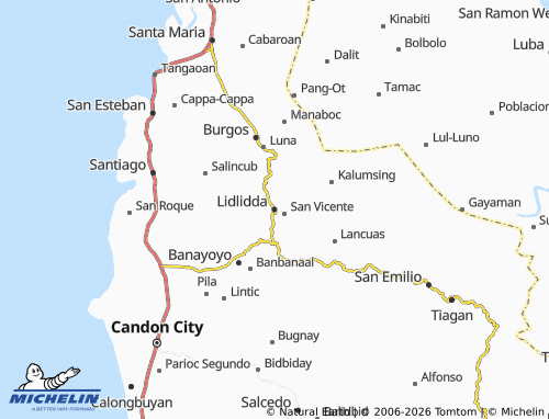 MICHELIN Lidlidda map - ViaMichelin