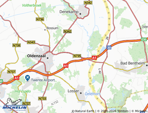 MICHELIN-Landkarte De Lutte - ViaMichelin