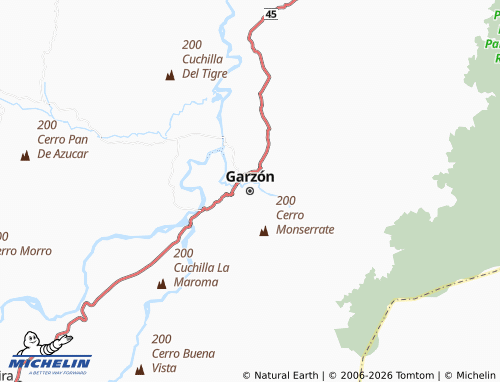 Mapa MICHELIN Garzón - ViaMichelin
