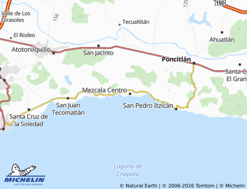Mappa MICHELIN Mezcala de La Asunción - ViaMichelin