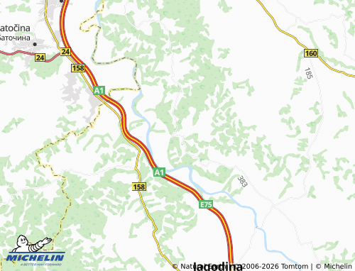 Mapa MICHELIN Vojska - ViaMichelin