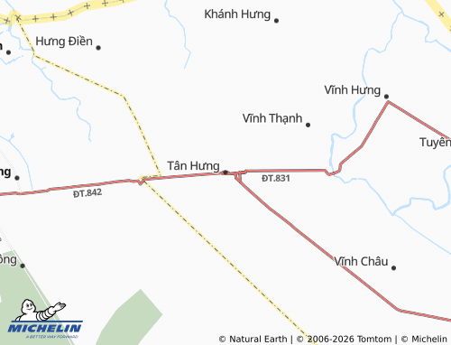 MICHELIN Tân Hưng map - ViaMichelin