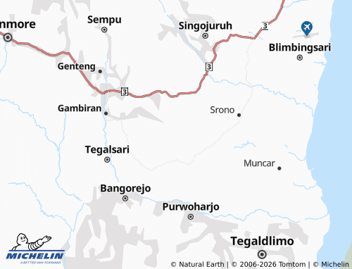 MICHELIN Tamanagung map - ViaMichelin