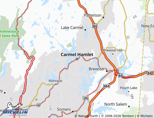 Kaart MICHELIN Carmel Hamlet - ViaMichelin