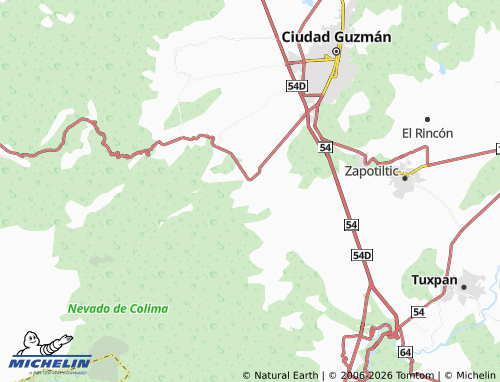 Mapa MICHELIN El Fresnito, La Mesa - ViaMichelin
