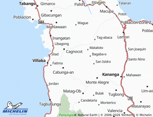 MICHELIN Cahigan map - ViaMichelin
