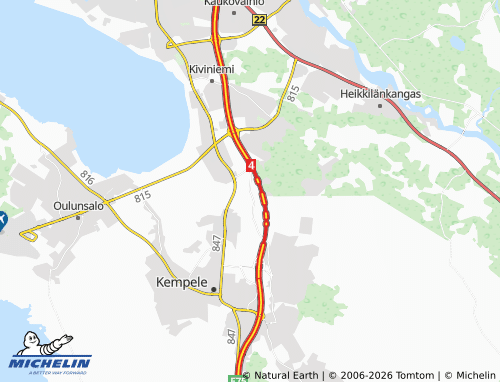 Carte MICHELIN Kuivala - ViaMichelin