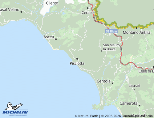 Mappa MICHELIN Pisciotta - ViaMichelin