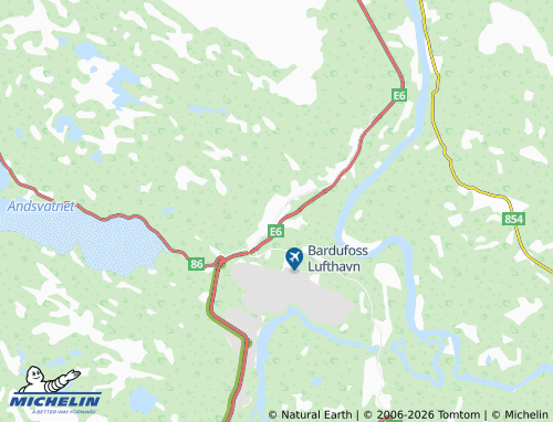 MICHELIN-Landkarte Andselv - ViaMichelin