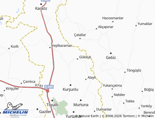Mappa MICHELIN Güloluk - ViaMichelin