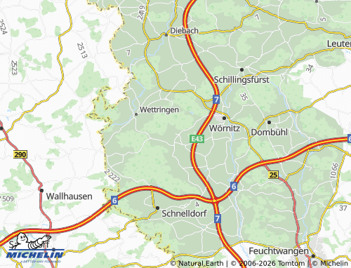 Mapa MICHELIN Harlang - ViaMichelin