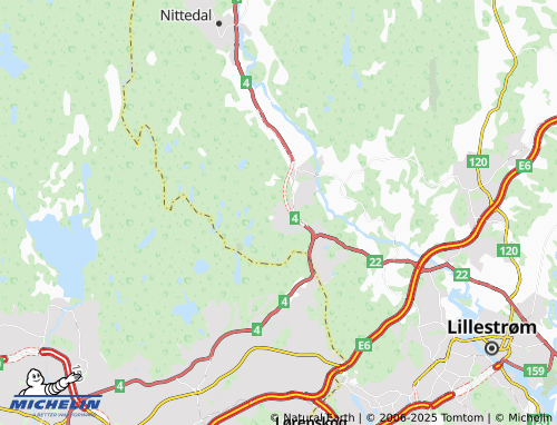 MICHELIN Skytta map - ViaMichelin