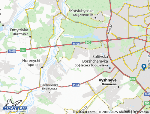 MICHELIN Chaiky map - ViaMichelin