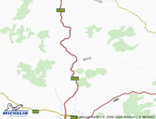 Mappa MICHELIN Llanbister - ViaMichelin