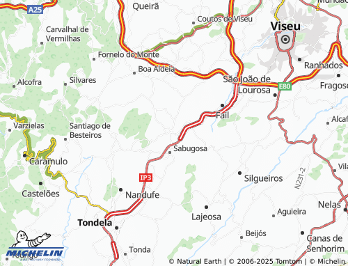 MICHELIN-Landkarte São Miguel do Outeiro - ViaMichelin