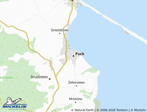 Mapa MICHELIN Puck - ViaMichelin