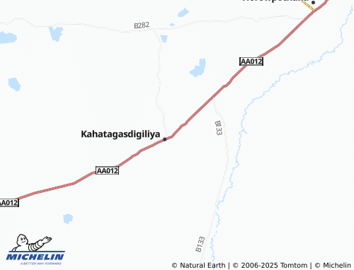 MICHELIN-Landkarte Kahatagasdigiliya East - ViaMichelin