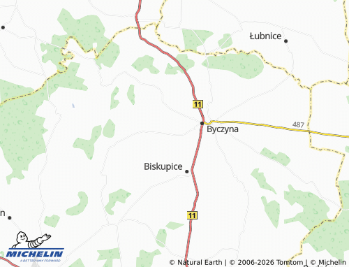 MICHELIN Polanowice map - ViaMichelin