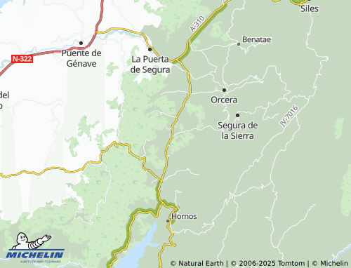 Carte MICHELIN Rihornos - ViaMichelin