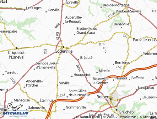 MICHELIN Bréauté map - ViaMichelin