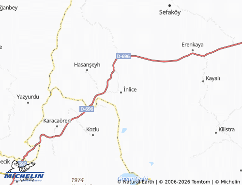 Mappa MICHELIN İnlice - ViaMichelin