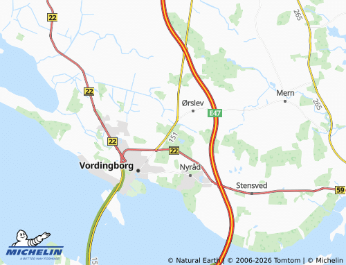 Carte MICHELIN Bjergemarken - ViaMichelin