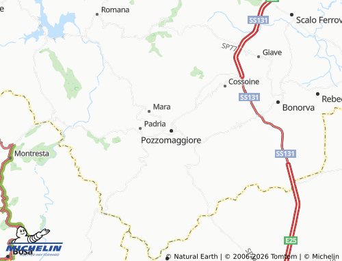 Carte MICHELIN Pozzomaggiore - ViaMichelin