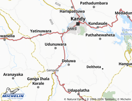 Kaart MICHELIN Nawa Peradeniya - ViaMichelin