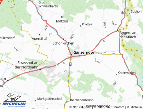 MICHELIN Gänserndorf map - ViaMichelin