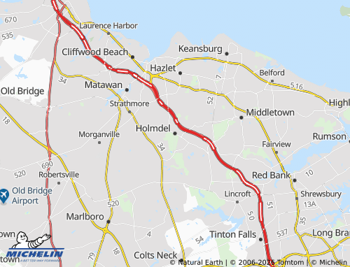 Mappa MICHELIN Holmdel - ViaMichelin