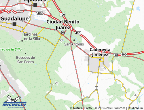 Mappa MICHELIN Valle del Roble Sector Eucalipto - ViaMichelin