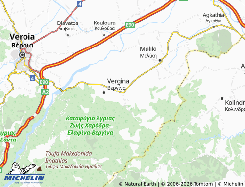 MICHELIN Palatitsia map - ViaMichelin