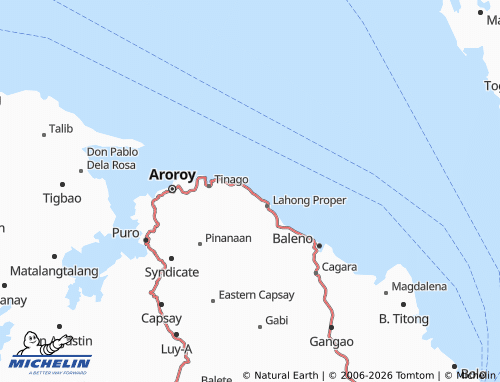 MICHELIN Manoboc map - ViaMichelin